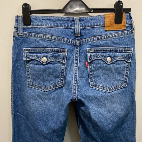 Levi's Noughties Bootcut Jeans Women’s Size 29 Stretch Dark Blue - Picture 10 of 13